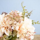 Buquê De Flor Artificial Dálias Off-white | Flores Permanente